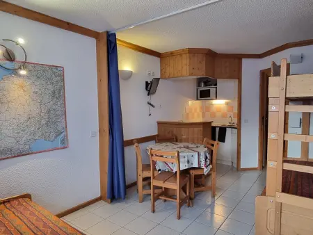 Location appartement à Plagne Aime 2000, Studio divisible fonctionnel, 4 pers, accès pistes