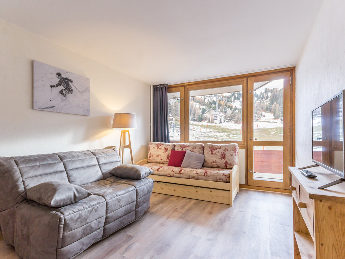Studio 22m² vue pistes à La Plagne, balcon Sud - Photo 1