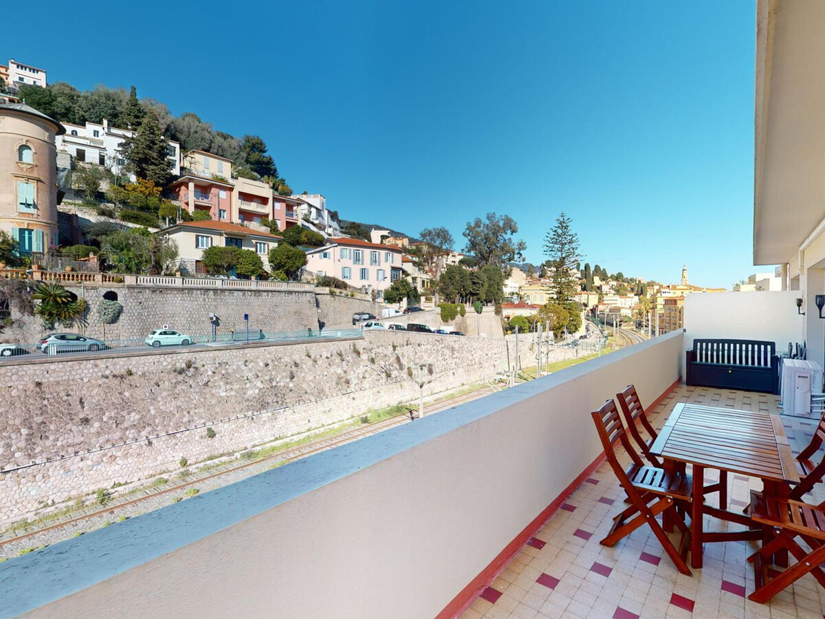 Appartement 2P climatisé centre Menton, terrasse équipée - Photo 1