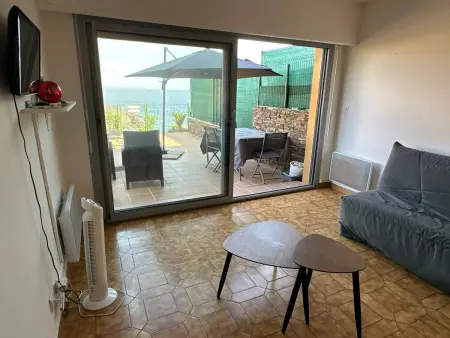 T2 Port-Vendres, terrasse vue mer et parking privé : photo 16