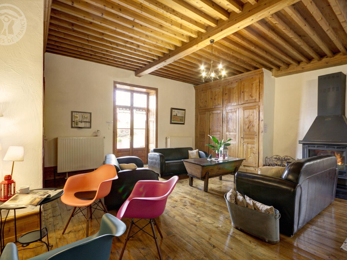 Au Temps Passé : gîte 12 pers. boiseries, cheminée et jardin - Photo 6