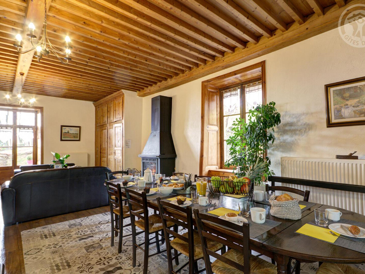 Au Temps Passé : gîte 12 pers. boiseries, cheminée et jardin - Photo 15