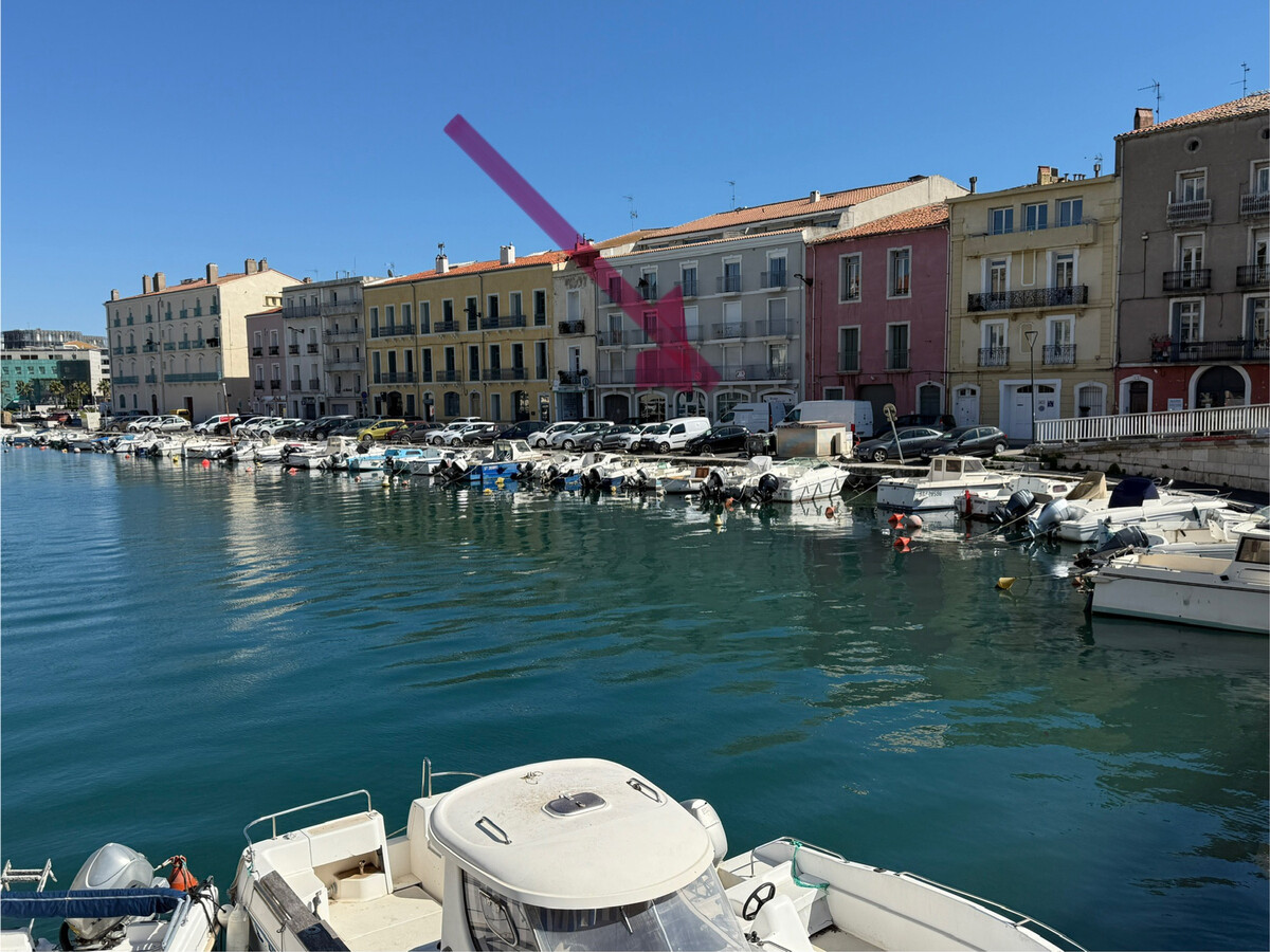 T2 40 m² à Sète avec vue canaux, parking et animaux - Photo 1
