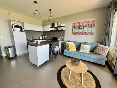 Appart 56m² face à la mer, piscine chauffée, accès plage : photo 12