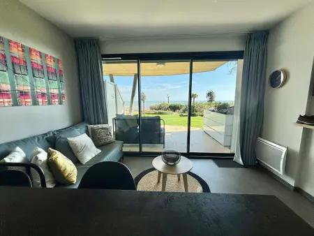 Appart 56m² face à la mer, piscine chauffée, accès plage : photo 15