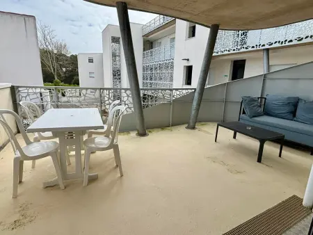 Appartement 1 chambre, accès direct plage, piscine chauffée : photo 13