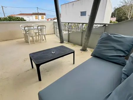 Appartement 1 chambre, accès direct plage, piscine chauffée : photo 14