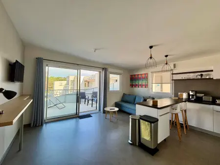 Appartement 46m² front de mer, piscine chauffée, balcon : photo 7