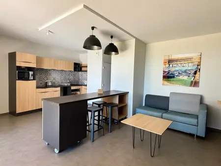 Appartement PMR 49m² face à la mer, piscine chauffée : photo 13