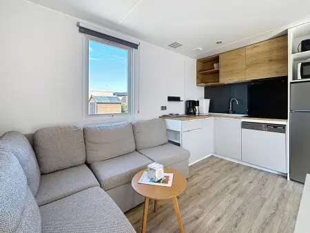 Mobil-home confort 3 ch, piscine chauffée, 200m plage, parking, WiFi, animaux admis - Photo 6