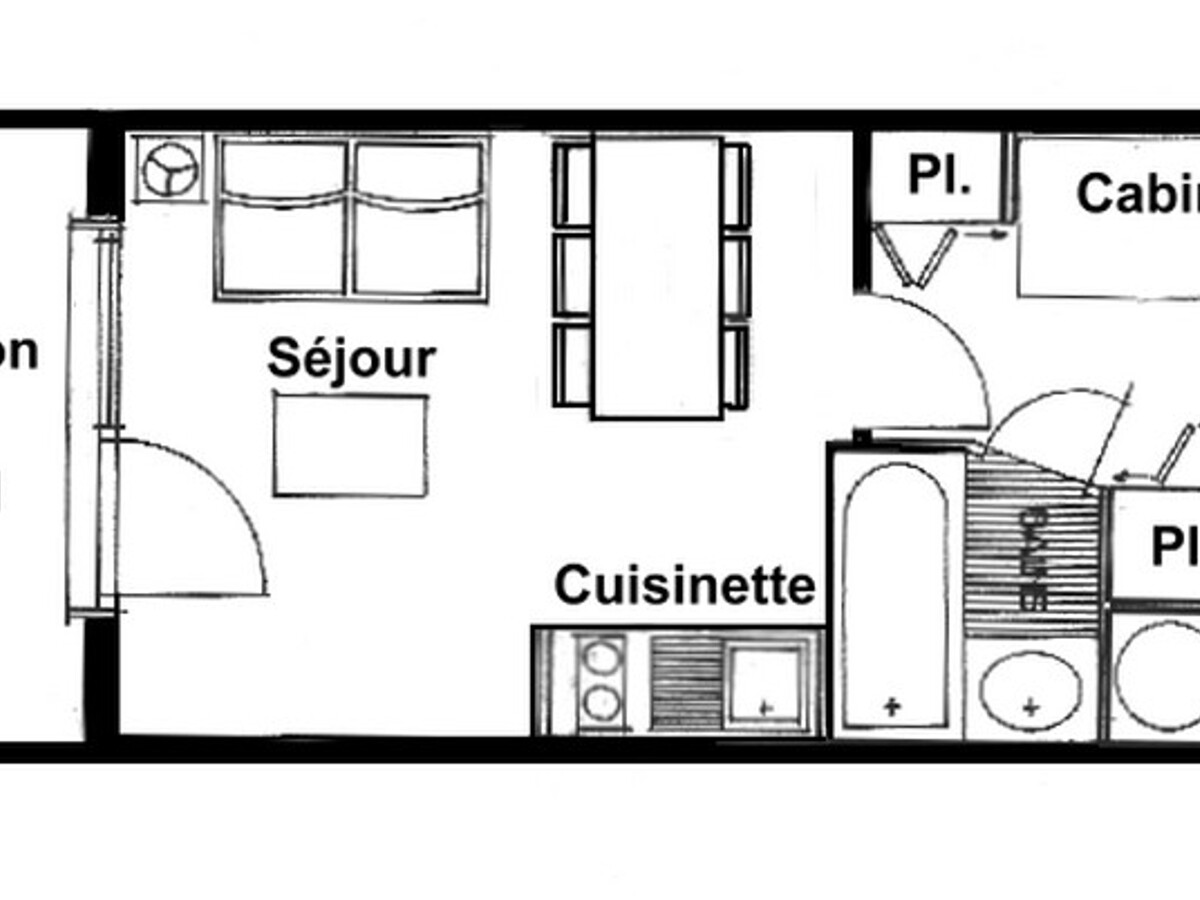 Studio cabine 4 pers plein sud aux Saisies - Photo 4