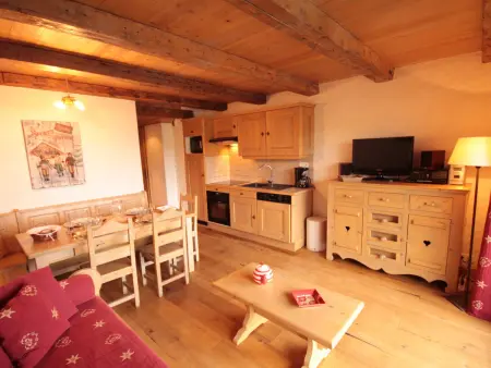 Appartement 2 pièces cabine 6 pers, balcon sud aux Saisies : photo 7