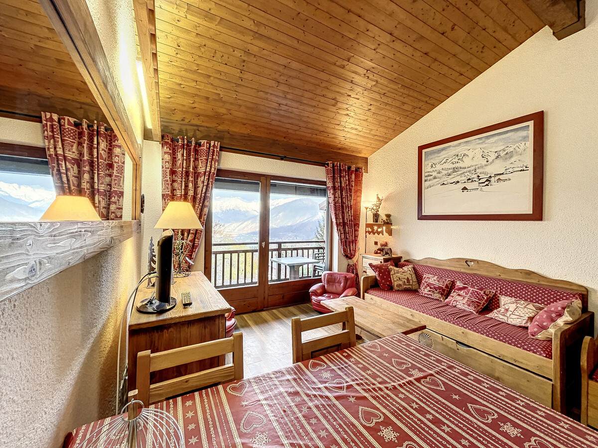 Studio mezzanine centre Combloux, vue Mont-Blanc - Photo 3