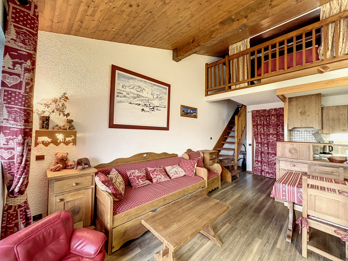 Studio mezzanine centre Combloux, vue Mont-Blanc - Photo 7
