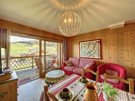 Location appartement à Combloux, Appartement 2 chambres avec parking et wifi à Combloux