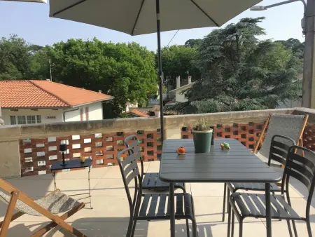 Location appartement à Arcachon, Appartement cosy pour 4 pers. climatisé, 30m plage Joigny, terrasse, proche plage Pereire