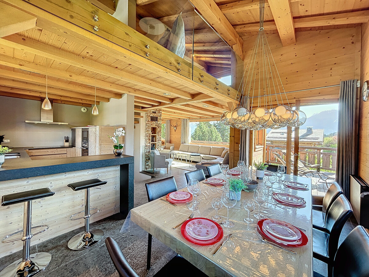 Chalet 180 m² Combloux, 8 pers., terrasse vue Mont-Blanc - Photo 2