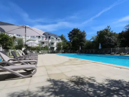 Location appartement à Fouesnant, Bel appartement à 100 m de la plage à Fouesnant avec piscine chauffée, pour 4 personnes