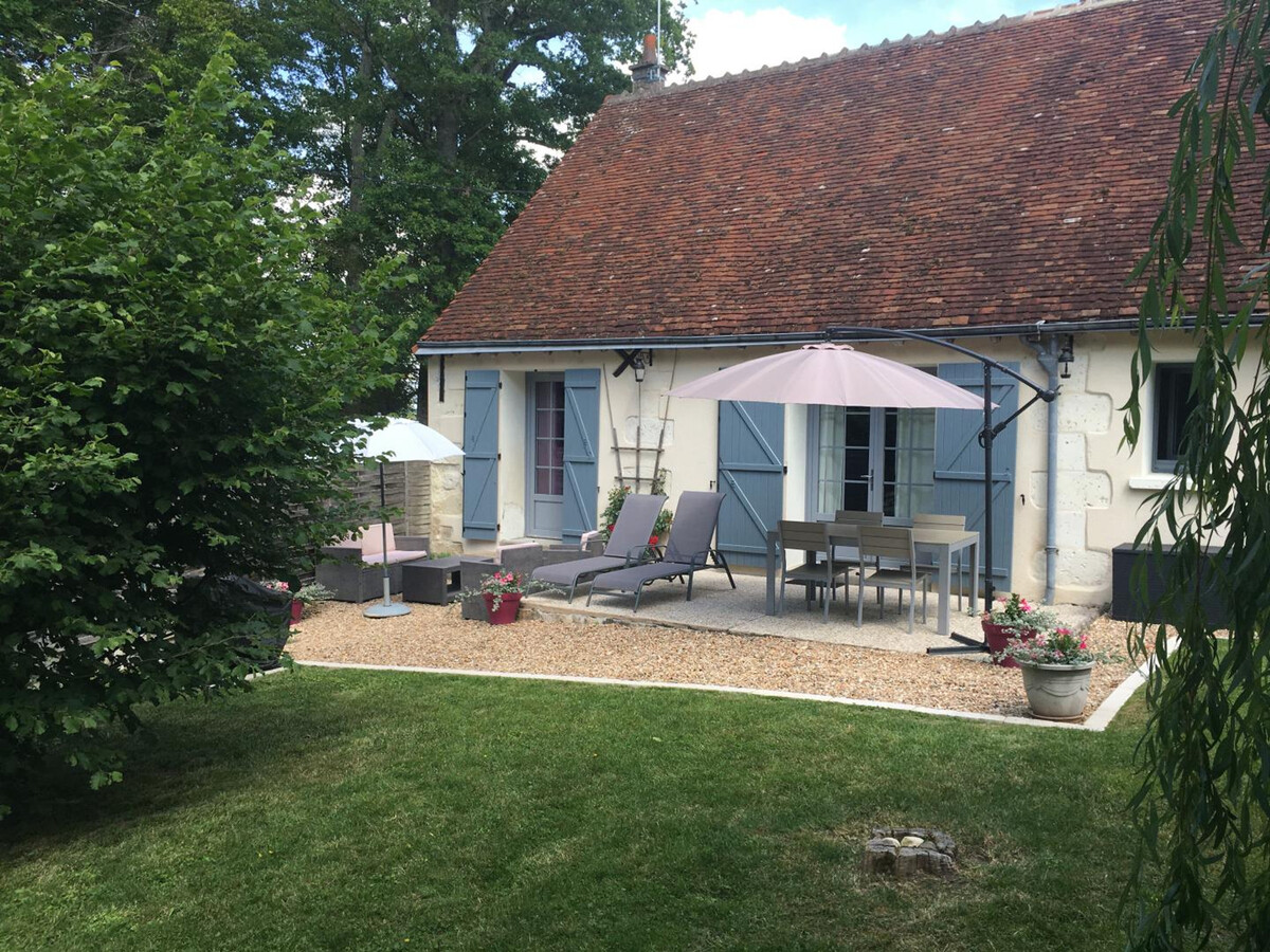 Longère de plain-pied à Pouillé, jardin clos et animaux acceptés - Photo 3