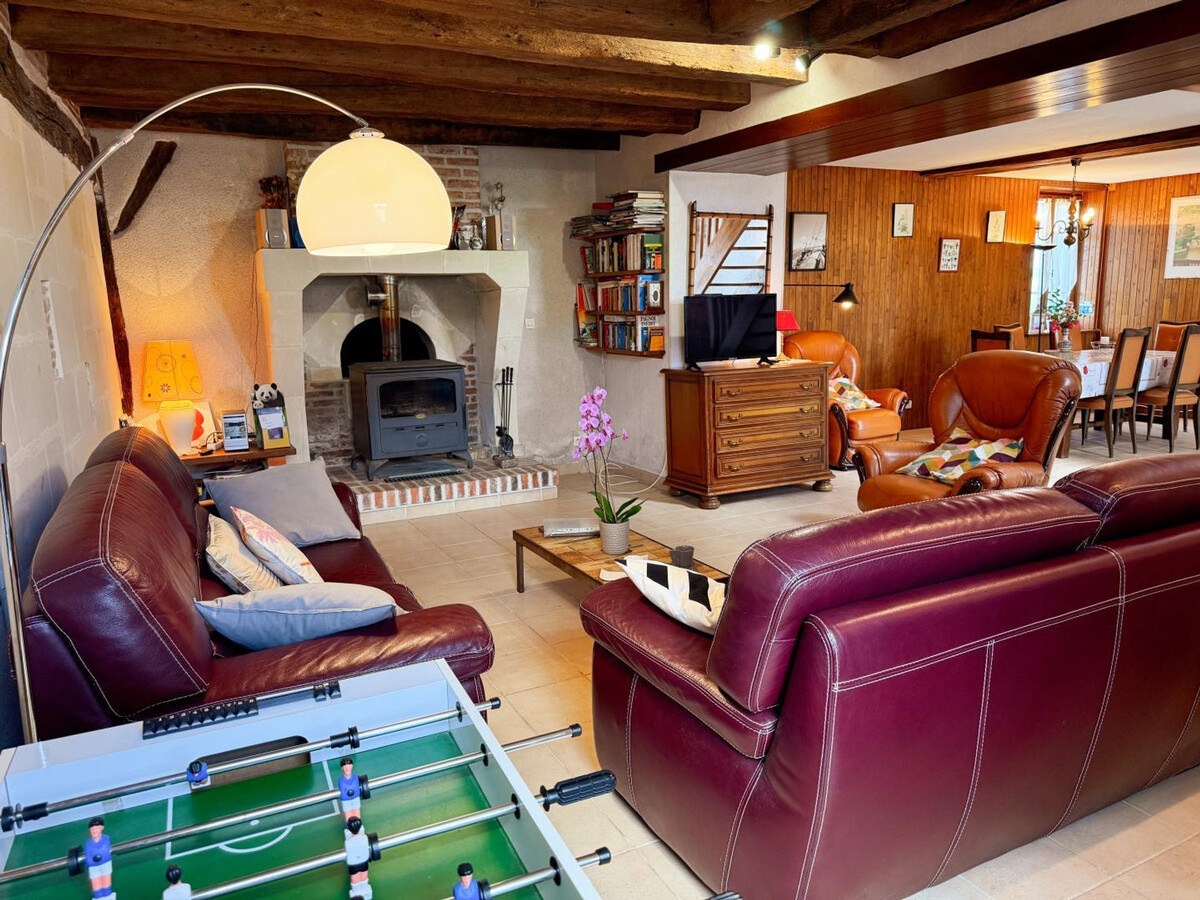 Gîte 6 pers. avec jardin et poêle à bois à Couddes - Photo 4