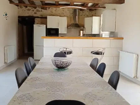 Gîte de 10 personnes à la ferme avec animaux et cheminée : photo 3