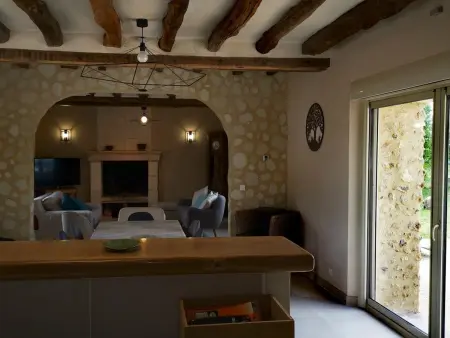 Gîte de 10 personnes à la ferme avec animaux et cheminée : photo 5