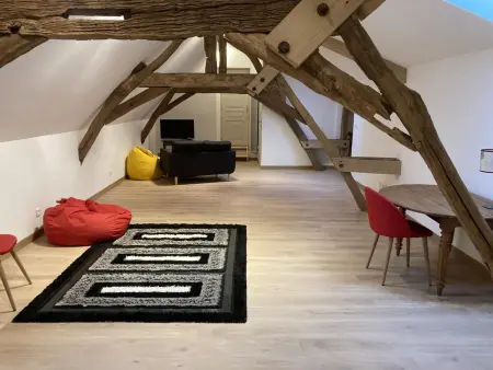 Gîte de 10 personnes à la ferme avec animaux et cheminée : photo 15